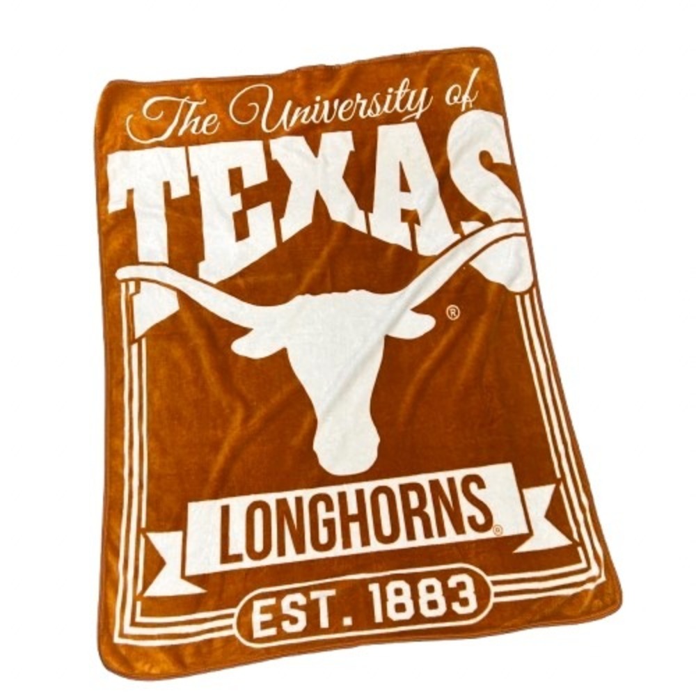 Texas Longhorns The Northwest Company Blanket 66x51 Burnt Orange Plush Throw